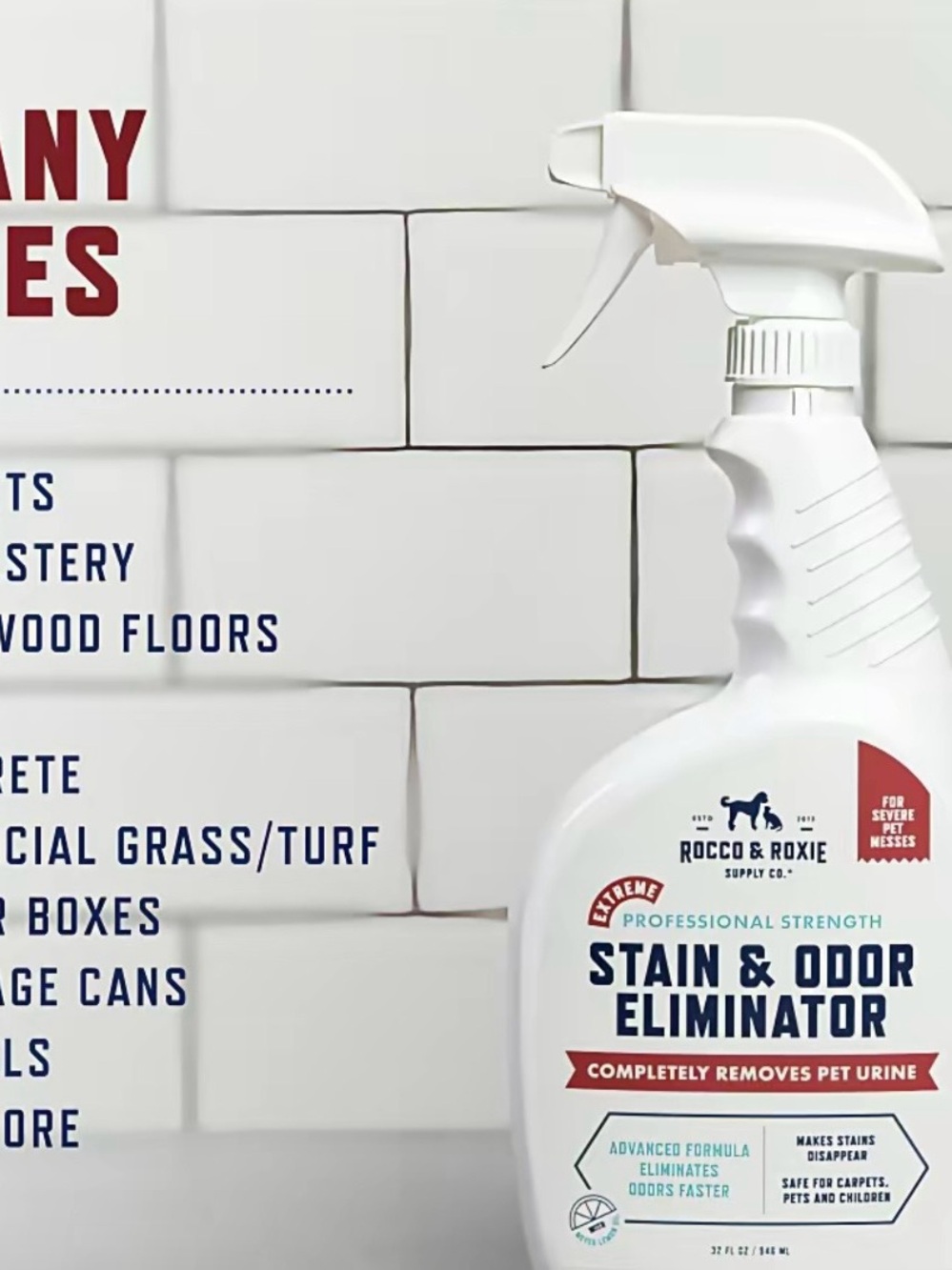 White Stain & Odor Eliminator - Professional Strength